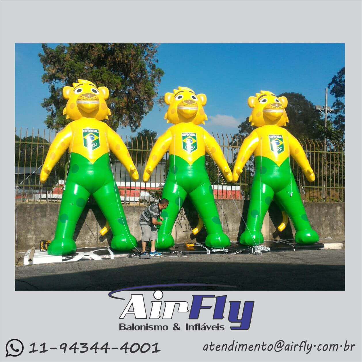 Mascotes e Bonecos Infláveis